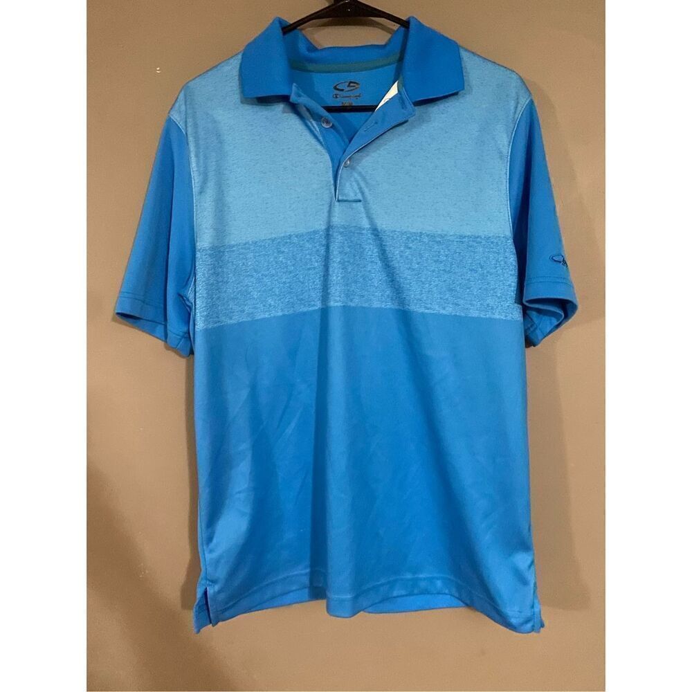 Champion C9 Blue Polo Golf Short Sleeve Top Size Medium
